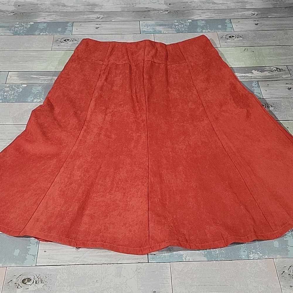 N Touch Burnt Orange Skirt sz 12 Petite NWT
